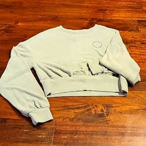 Gilly Hicks "Find Your Happy Place" Crop Sweater